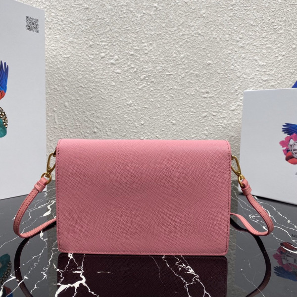 Pra*a saffiano leather mini-bag
