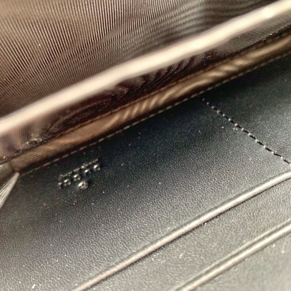 G*u*i leather zip around wallet