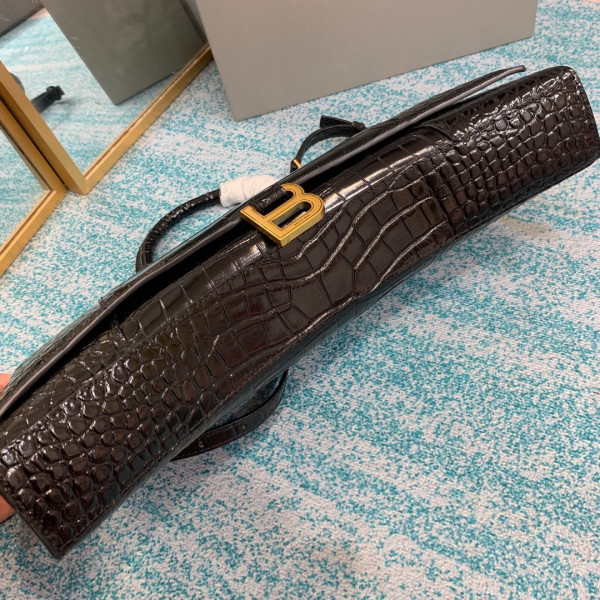 Ba*len*cia*ga  hourglass stretched top handle bag