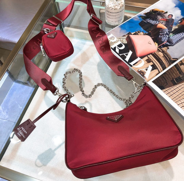 Pra*a nylon hobo bag