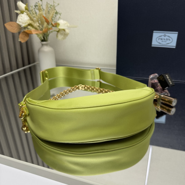 Pra*a demi-lune re-nylon shoulder bag